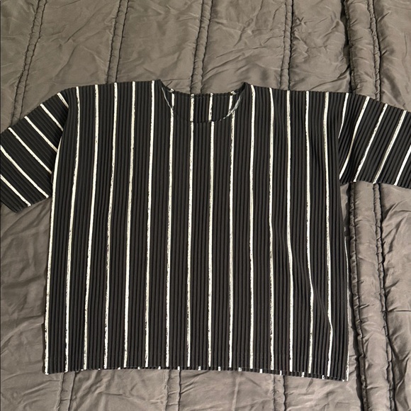 Homme Plisse Issey Miyake men’s striped top - Picture 1 of 7